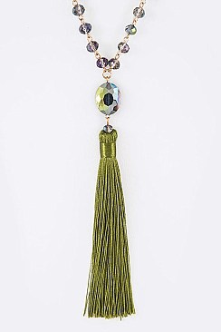 Fashion Tassel Pendant Necklace LA-11848