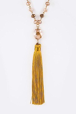 Fashion Tassel Pendant Necklace LA-11848