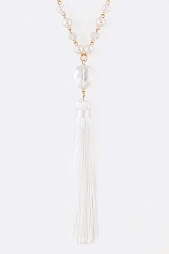Fashion Tassel Pendant Necklace LA-11848