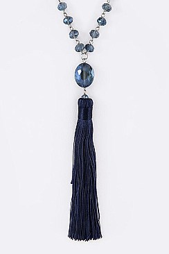 Fashion Tassel Pendant Necklace LA-11848