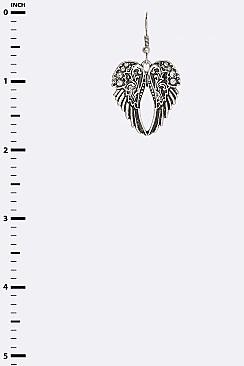 Iconic Engraved Wings Earrings