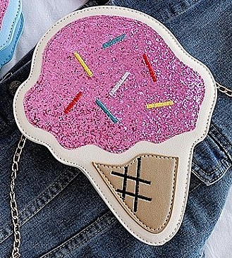 Sundae Cone Crossbody Shoulder Bag