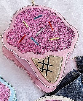 Sundae Cone Crossbody Shoulder Bag