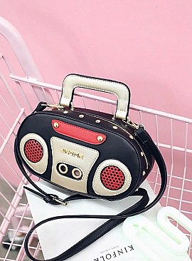 Boombox Design Crossbody Shoulder Clutch