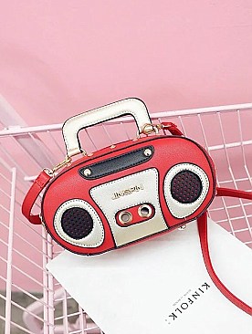 Boombox Design Crossbody Shoulder Clutch