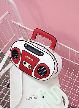 Boombox Design Crossbody Shoulder Clutch