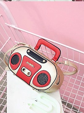 Boombox Design Crossbody Shoulder Clutch