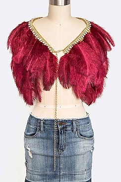 Glamorous Convertible Feather Costume LACN1705