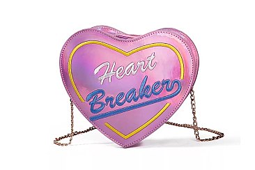 Heart Shaped Heart Breakers Crossbdy Clutch