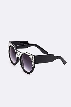 Iconic Cat Eye Austrian Crystal Sunglasses LA14-MSG863-1