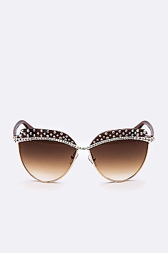 Austrian Crystal Iconic Cat Eye Sunglasses