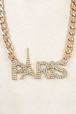 PARIS PENDANT CHAIN NECKLACE SET