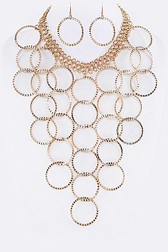 ICONIC RING BIB STATEMENT NECKLACE SET