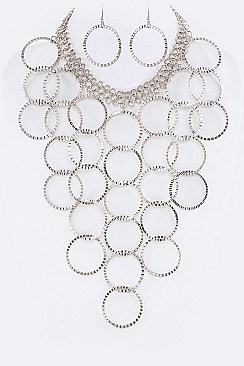 ICONIC RING BIB STATEMENT NECKLACE SET