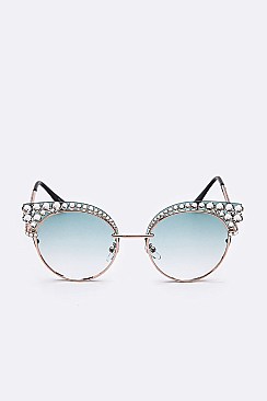 Pave Crystal Iconic Sunglasses LA14-MSG1183