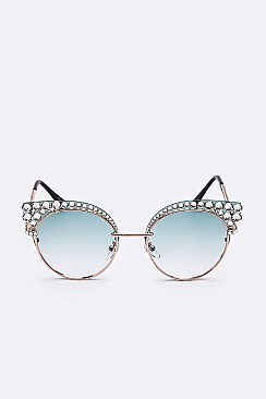 Pave Crystal Iconic Sunglasses LA14-MSG1183