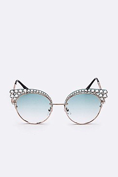 PACK OF 12 ICONIC PAVE CRYSTAL SUNGLASSES