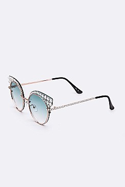 Pave Crystal Iconic Sunglasses LA14-MSG1183