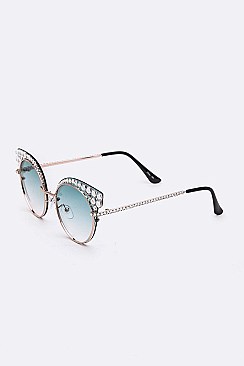PACK OF 12 ICONIC PAVE CRYSTAL SUNGLASSES