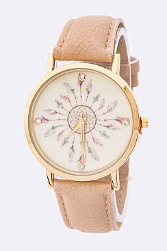 Chic Dream Catcher Print Fashion Watch LA -2763