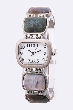 Stylish Mix Stone Bracelet Watch LA-GT910