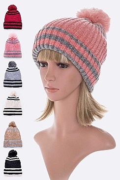 PACK OF 12 COMFY PRE PACK SET BEANIES