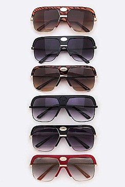 PACK OF 12 SHIELD INSPIRED AVIATOR SUNGLASSES