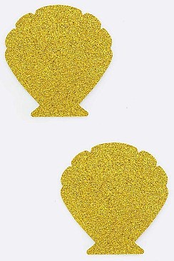 Pack of (12x2Pairs) Shiny Shell Nipple Cover LA-Z68601