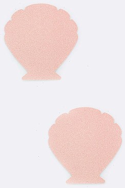 Pack of (12x2Pairs) Shiny Shell Nipple Cover LA-Z68601