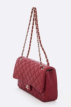 Gorgeous Quilted Classic Shoulder Bag