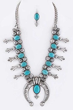Squash Blossom Necklace Set
