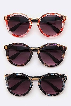 Pack of 12 Pieces Celluloid Acetate Iconic Sunglasses LA108-96104