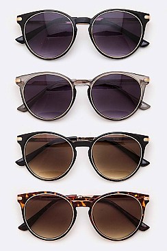 Pack of 12 Pieces Gold Trim Fashion Sunglasses LA108-96163