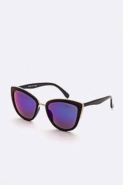 Pack of 12 Pieces Iconic Cat Eye Sunglasses LA108-96002RV