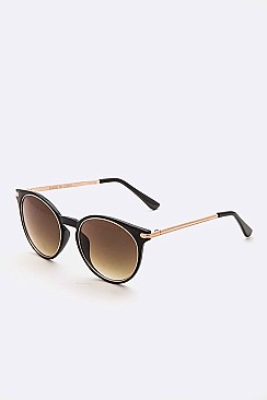 Pack of 12 Pieces Gold Trim Fashion Sunglasses LA108-96163