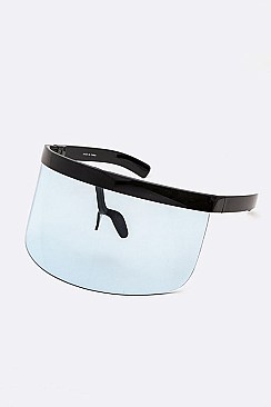 Pack of 12 Pieces Colored Shield Iconic Sunglasses LA108-96139