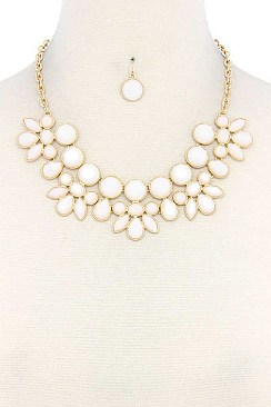 CHIC MULTI BEADS STATEMENT NECKLACE JY-DN2703