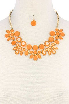 CHIC MULTI BEADS STATEMENT NECKLACE JY-DN2703