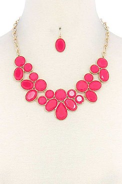 LUSH BEADS STATEMENT NECKLACE JY-DN2696