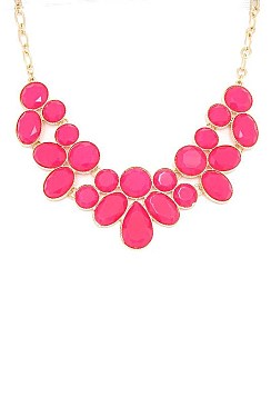 LUSH BEADS STATEMENT NECKLACE JY-DN2696