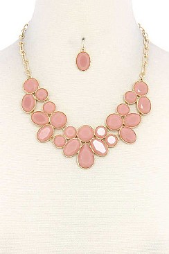 LUSH BEADS STATEMENT NECKLACE JY-DN2696