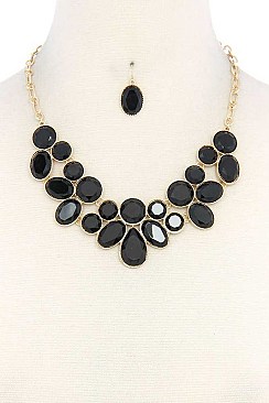 LUSH BEADS STATEMENT NECKLACE JY-DN2696