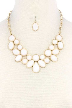 LUSH BEADS STATEMENT NECKLACE JY-DN2696