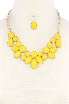 LUSH BEADS STATEMENT NECKLACE JY-DN2696