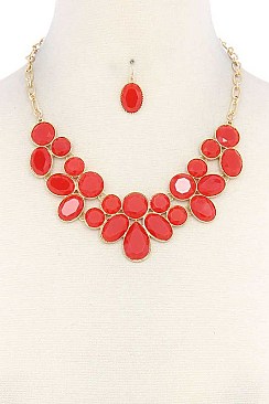 LUSH BEADS STATEMENT NECKLACE JY-DN2696