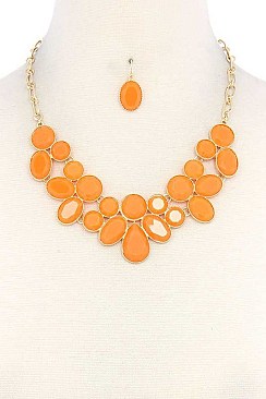 LUSH BEADS STATEMENT NECKLACE JY-DN2696