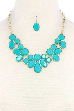 LUSH BEADS STATEMENT NECKLACE JY-DN2696