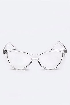 Pack of 12 Clear Cat Eye Optical Glasses