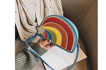 Rainbow & Star Design Cross-Body Bag