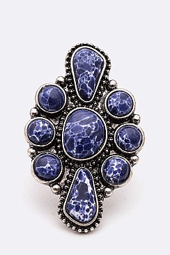 Fashionable Iconic Stone Stretch Ring LAAR1026